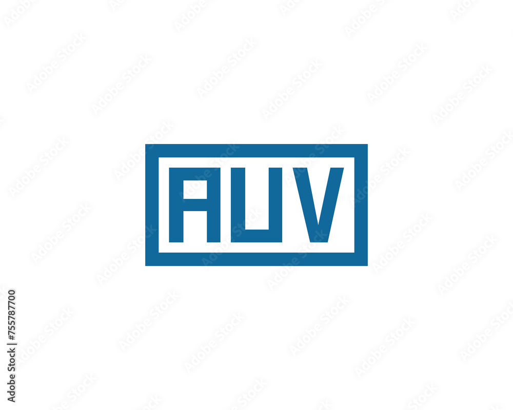 AUV Logo design vector template AUV Logo design vector template