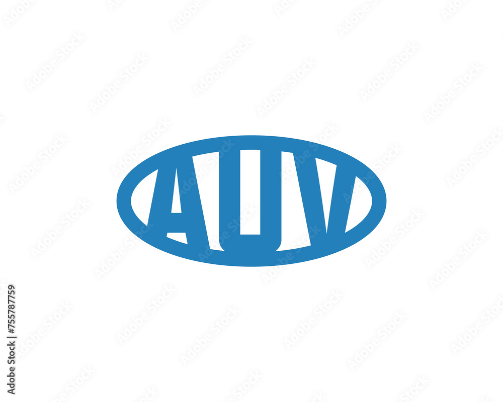 AUV Logo design vector template AUV Logo design vector template
