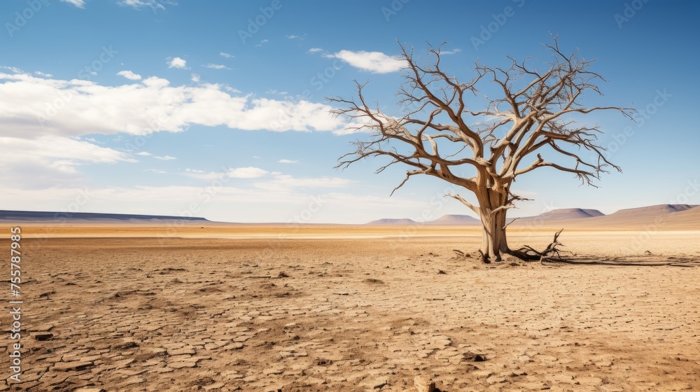 The stark beauty of a barren desert