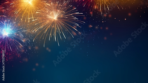 Fireworks background for celebration  holiday celebration concept