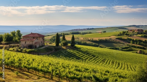 A countryside pension with rolling vineyards and wine tasting experiences