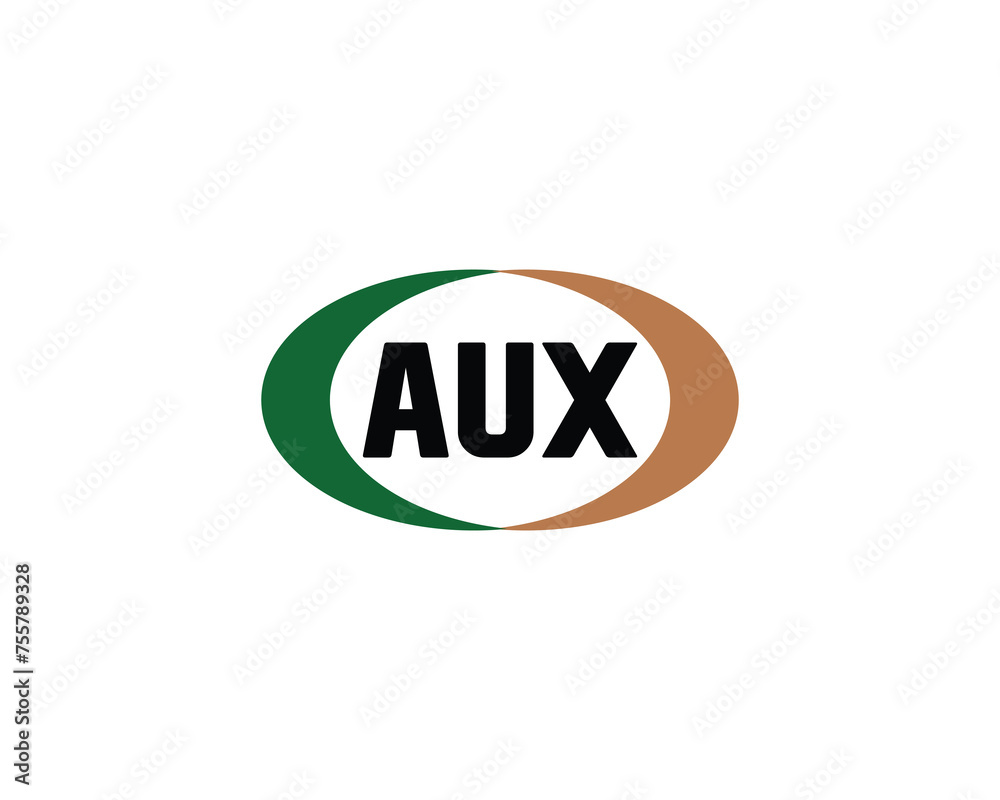 AUX Logo design vector template AUX Logo design vector template