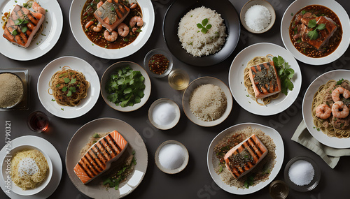 sushi rolls with wasabi