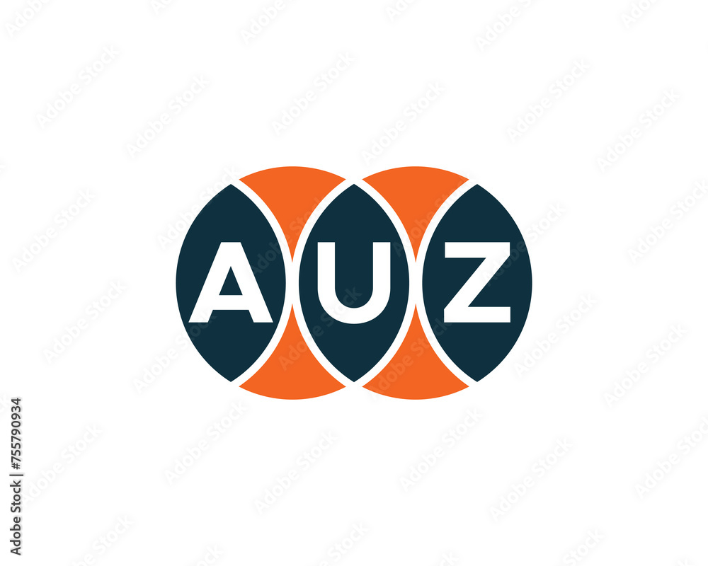 AUZ logo design vector template AUZ logo design vector template