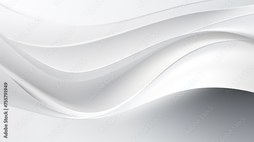 Clean and polished white abstract design