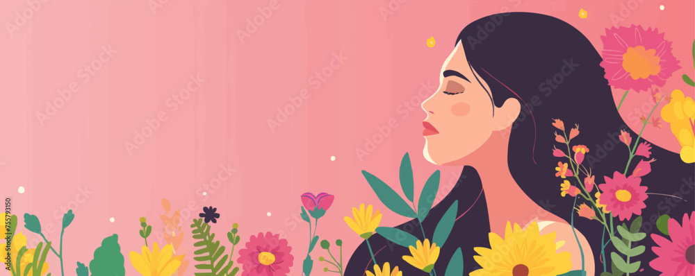 march 8 international women's day background with flat vector illustration concept march 8 international women's day background with flat vector illustration concept