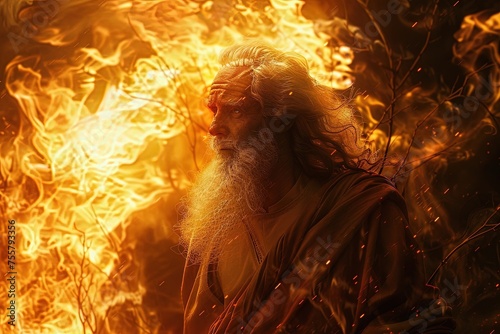 Moses by a Burning Bush