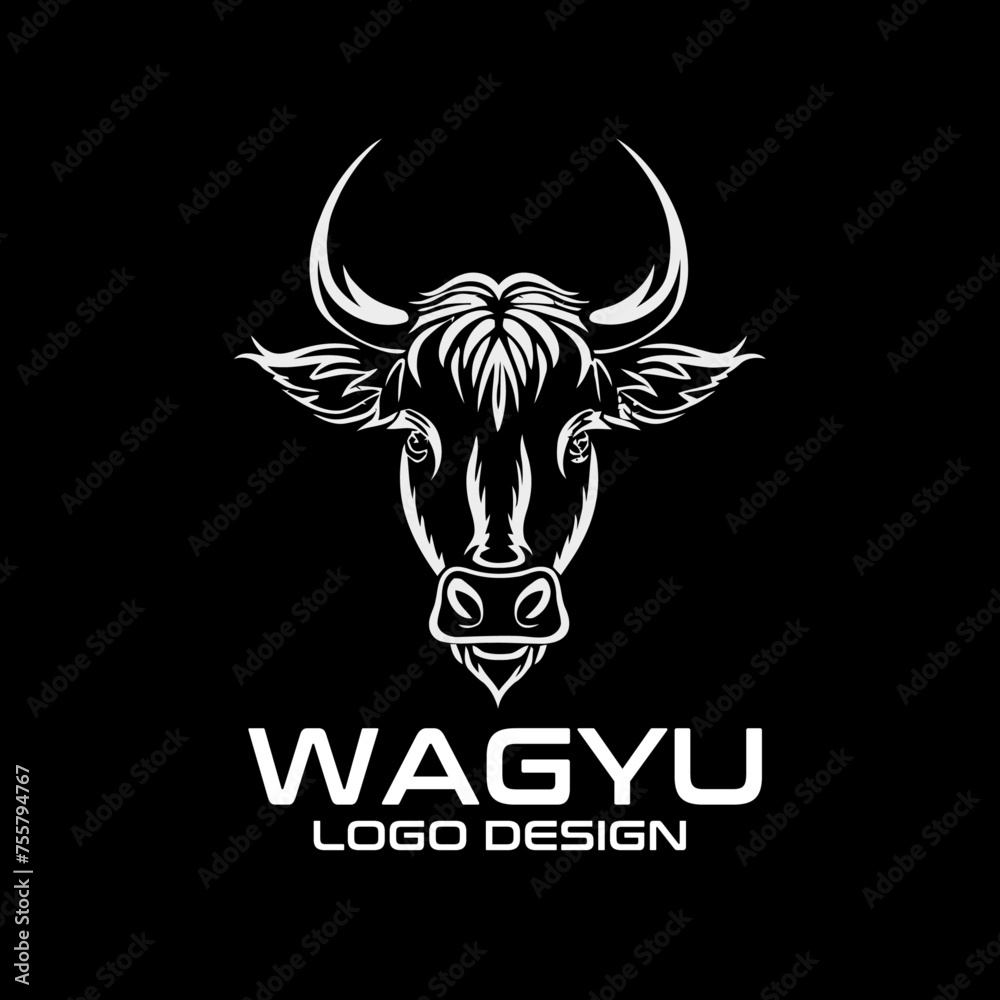 Wagyu Vector Logo Design Wagyu Vector Logo Design