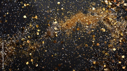 Lay Flat Gold Glitter Background