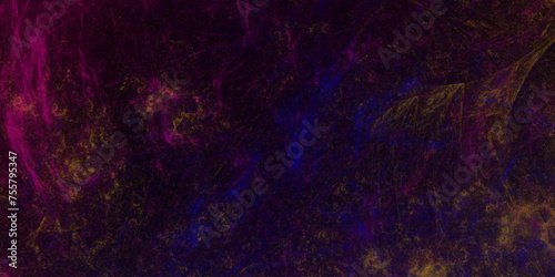 Artificial magic smoke in red with neon blue, purple light, smoke color isolated background for effect. Star field background Aquamarine and pink dark red pink, blue and purple Cosmic nebula universe