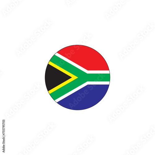world flag South Africa icon symbol sign vector