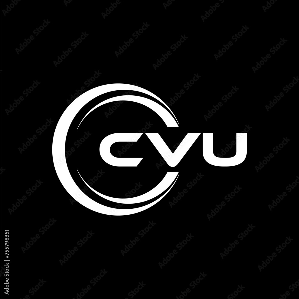 CVU letter logo design with black background in illustrator, cube logo, vector logo, modern alphabet font overlap style. Calligraphy designs for logo, Poster, Invitation, etc. CVU letter logo design with black background in illustrator, cube logo, vector logo, modern alphabet font overlap style. Calligraphy designs for logo, Poster, Invitation, etc.