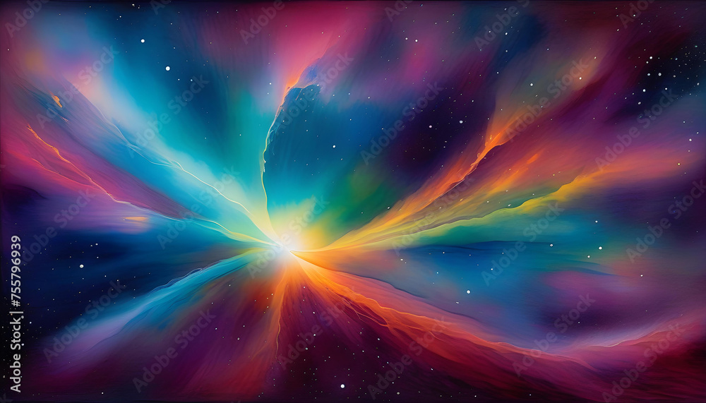 Fototapeta premium A watercolor painting of a pulsating pod against a serene background