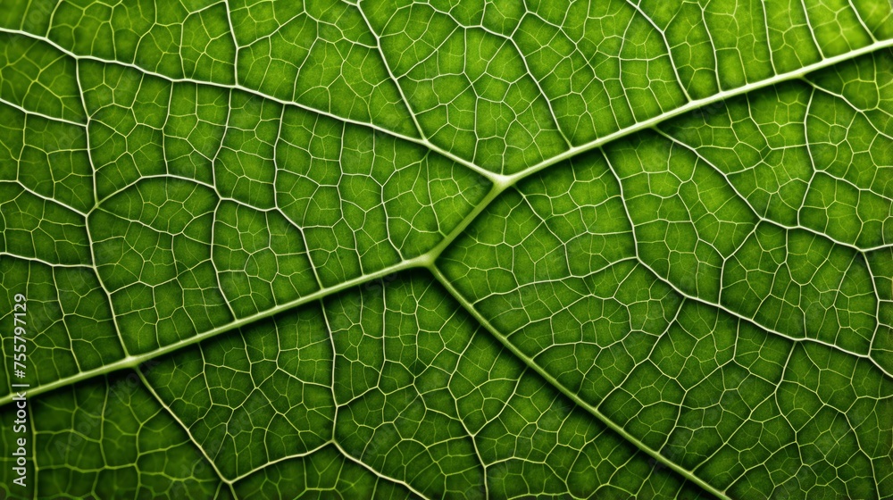 Hyper zoom into the intricate patterns of a leaf's veins Hyper zoom into the intricate patterns of a leaf's veins
