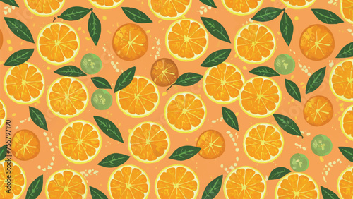 Flat Design Vector Illustration of a Orange 