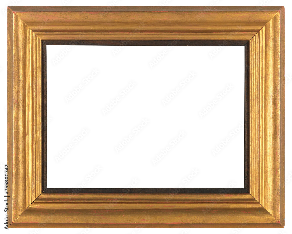 Wide picture frame in a classic design on a transparent background, in PNG format. Wide picture frame in a classic design on a transparent background, in PNG format.