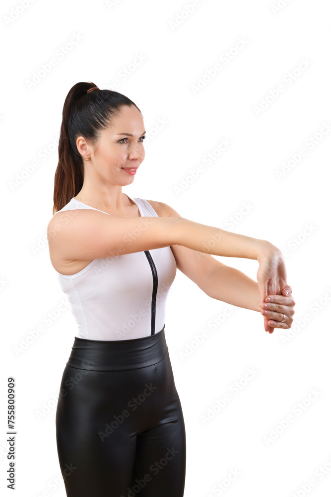 Active Lifestyle and Fitness Concept with Woman Stretching for Health and Exercise Campaigns Active Lifestyle and Fitness Concept with Woman Stretching for Health and Exercise Campaigns