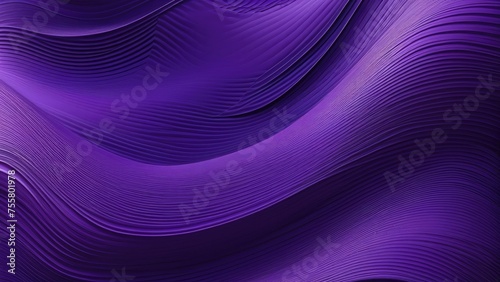 Elegant abstract striped pattern with 3D wavy purple stripes  varying shades of purple creating a sense of depth  striped texture flowing seamlessly across the canvas