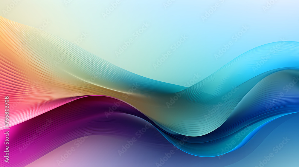 Wavy lines and bokeh lights Wavy lines and bokeh lights