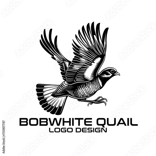 Bobwhite Quail Vector Logo Design