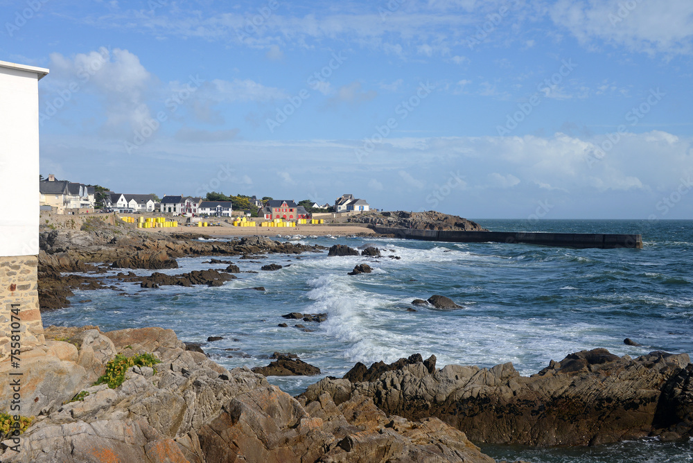 Küste und Strand in Batz sur mer, Bretagne