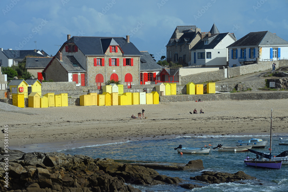 Hafen- und Badebucht in Batz sur mer, Bretagne
