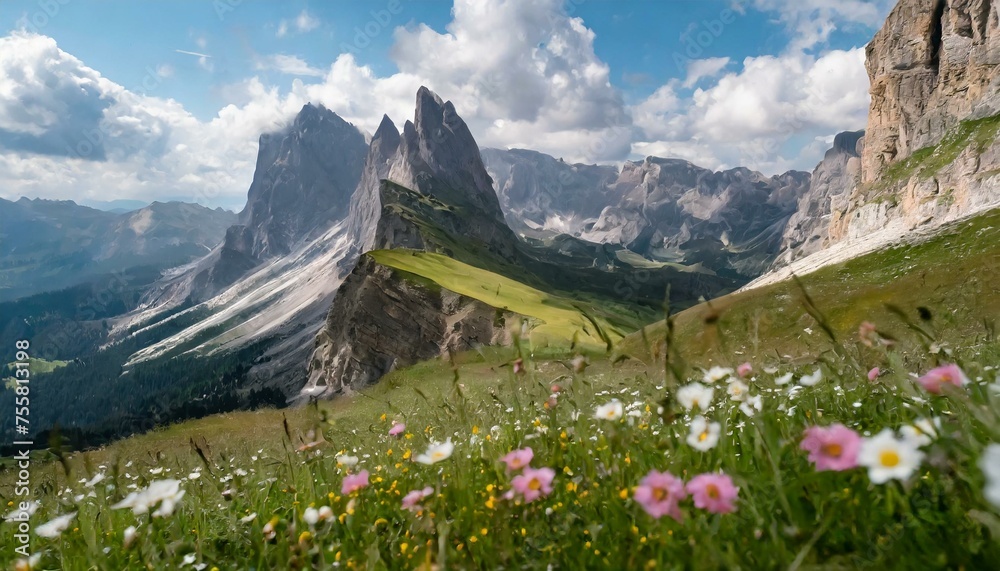 Beautiful landscape of the Dolomite Alps Beautiful landscape of the Dolomite Alps