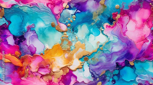 Abstract alcohol ink background