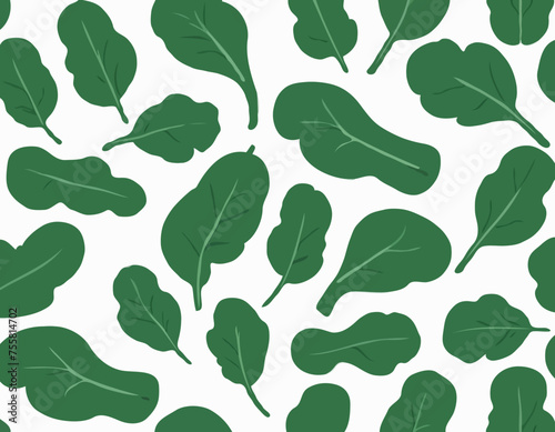 Illustration of spinach with root against white background