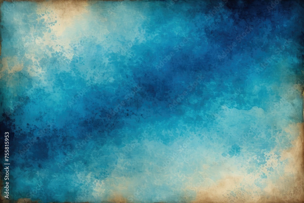 Grunge abstract old paper background, blue and sapphire hues dominating, layered translucency suggesting depth, textures reminiscent of weathered parchment, ideal for stock photography Grunge abstract old paper background, blue and sapphire hues dominating, layered translucency suggesting depth, textures reminiscent of weathered parchment, ideal for stock photography