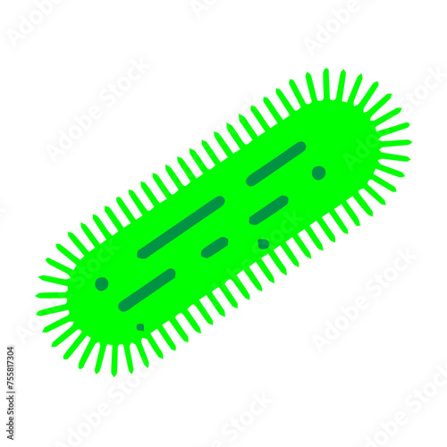 Bacteria, Microbe and Virus Vector Line Icon