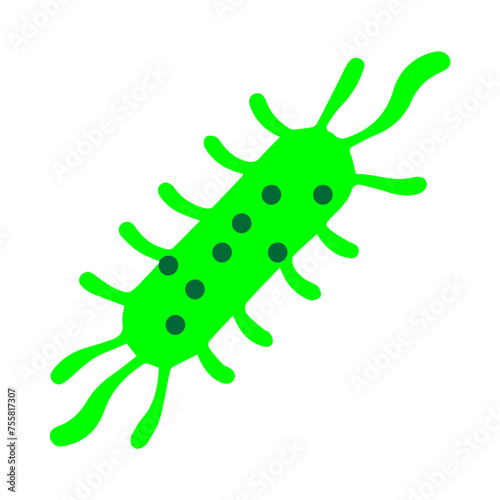 Bacteria, Microbe and Virus Vector Line Icon