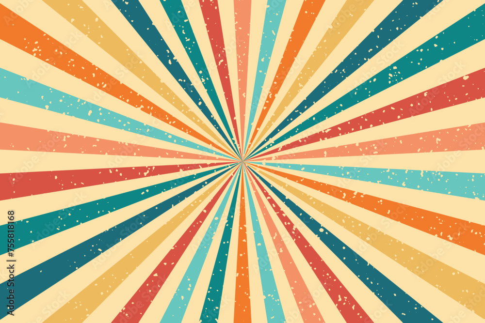 Vector Sunburst Pattern Background for Summer Banner Vector Sunburst Pattern Background for Summer Banner