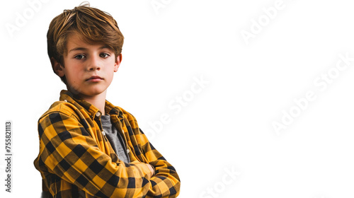 Attractive Kid's Close-up Shot on a transparent background