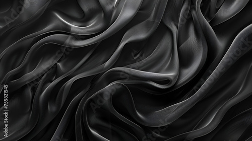 Black textures background, generative ai