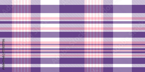 Gingham pattern background. Retro tablecloth texture. Abstract color full of Scott pattern. Pastel gingham seamless background for print on fabric. Vector art.