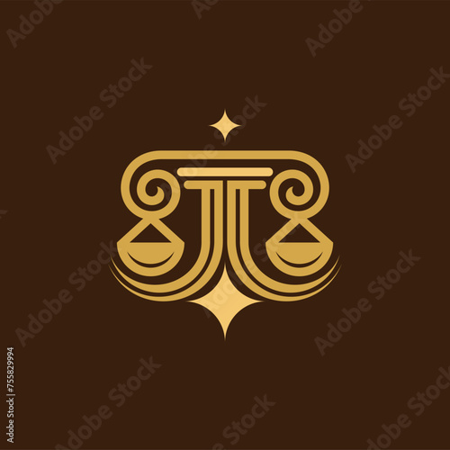 Journey law logo, letter JL logo design