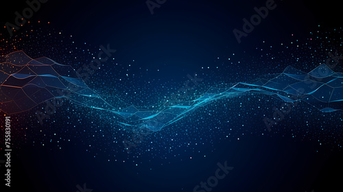 Starry sky gradient background with sparkling particles