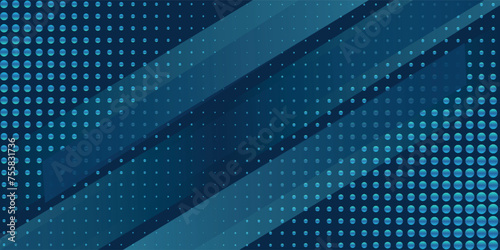 Wallpaper Mural Dark Blue, Green vector layout with flat lines and dots Torontodigital.ca