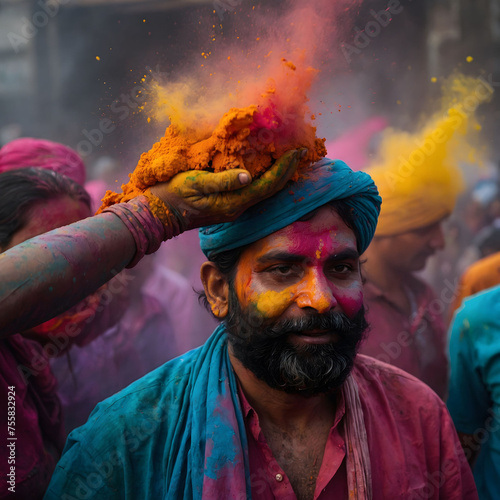 Holi celebration