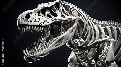 a skeleton of a dinosaur © John