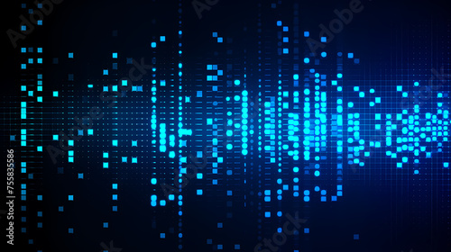 Wallpaper Mural Abstract technology particles background Torontodigital.ca