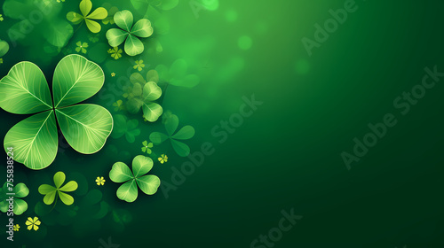 St. Patrick's Day celebration with copy space for text