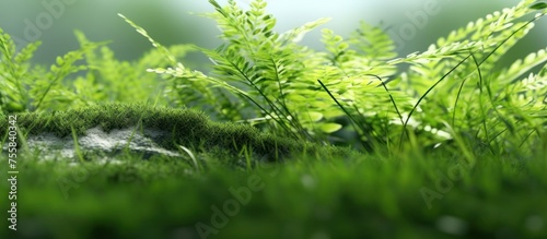 green grass macro background