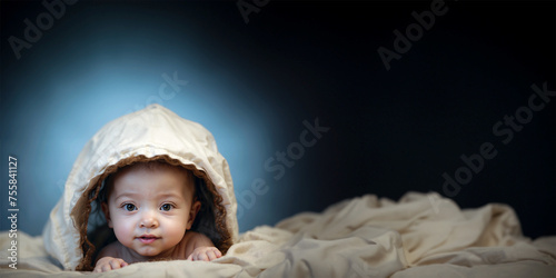 baby under a blanket © Morna