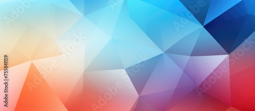 Bright Triangular Background With Gradient for Business Design