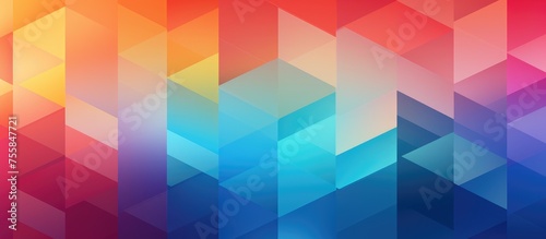Abstract geometric background with colorful gradient design.