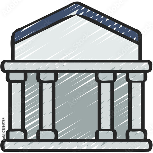 Bank Building Icon