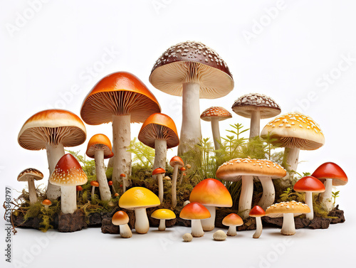 Mushroom illustration style collection
