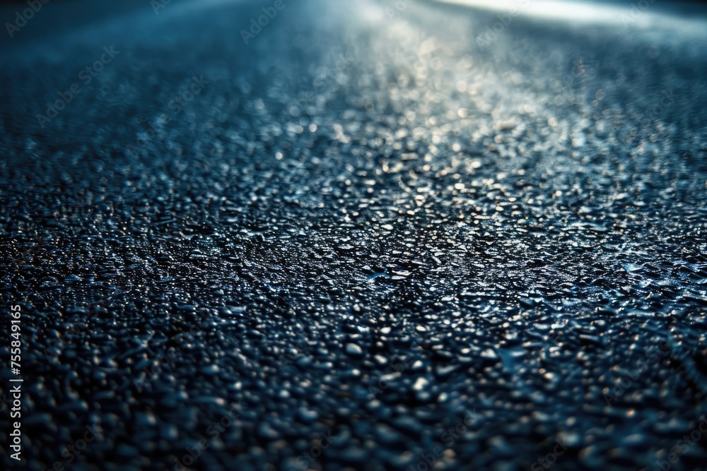 New Blacktop Surface for City Streets and Roads - Freshly Constructed Route for Town and City Infrastructure New Blacktop Surface for City Streets and Roads - Freshly Constructed Route for Town and City Infrastructure